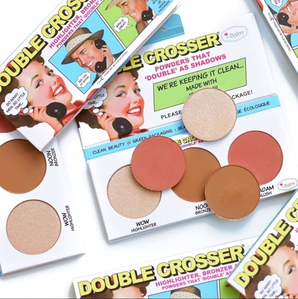 theBalm Double Crosser Palette - Gold, Brown, Tan Shades